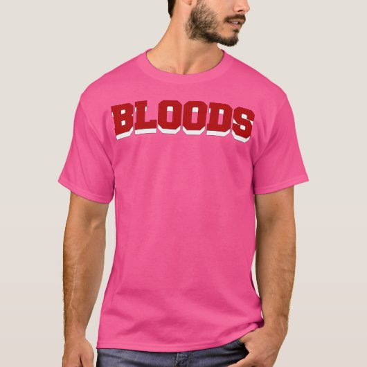 Bloods Hip Hop Rap T-shirt (Voorkant)