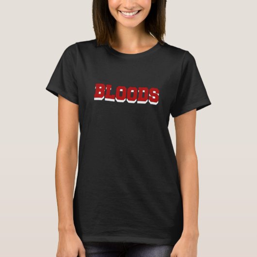 Bloods Hip Hop Rap T-shirt (Voorkant)