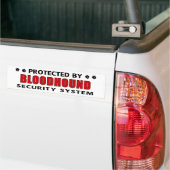 Bloodshond Security Bumpersticker (Op Truck)