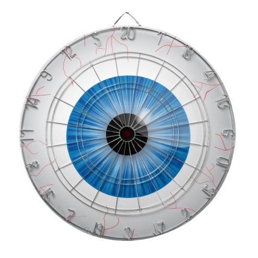 Bloodshot Blue Eyeball Dartbord (Voorkant)