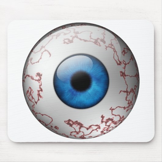 Bloodshot Blue Eyeball Muismat (Voorkant)