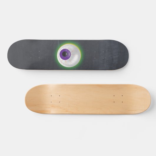 Bloodshot Drijvend Monster Eyeball Halloween Eye Skateboard (Horizontaal)