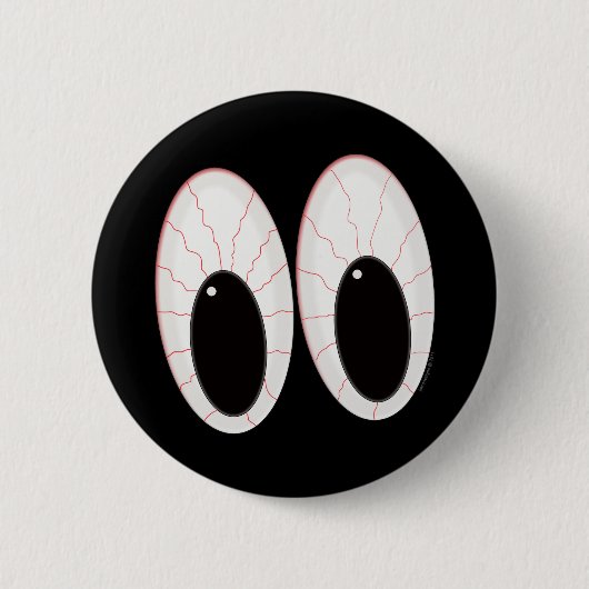 Bloodshot Eyeballen Halloween Eyes Ronde Button 5,7 Cm (Voorkant)