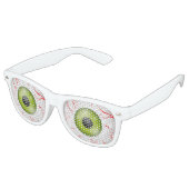 Bloodshot Oogballen Halloween Horror Party Shades Retro Zonnebril (Gekanteld)