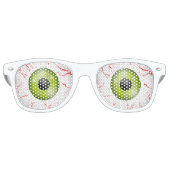 Bloodshot Oogballen Halloween Horror Party Shades Retro Zonnebril (Voorkant)