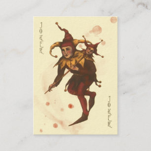 Bloodstained Joker Calling Card Contactkaartje