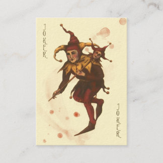 Bloodstained Joker Calling Card Contactkaartje