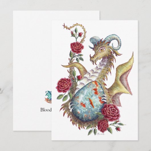 Bloodstone Dragon - Wenskaart (Voorkant / Achterkant)