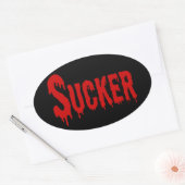 BLOODSUCKER OVALE STICKER (Envelop)