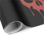 Bloody Boo Skull Halloween Cadeaupapier (Rol Hoek)