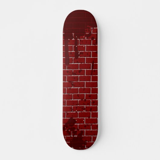 Bloody Brick Wall Skateboard (Voorkant)