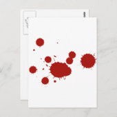 Bloody :) briefkaart (Voorkant / Achterkant)
