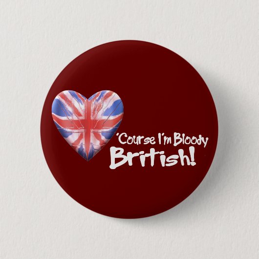 Bloody British Ronde Button 5,7 Cm (Voorkant)