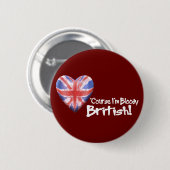 Bloody British Ronde Button 5,7 Cm (Voorkant /achterkant)