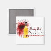 Bloody Bud Drink Recept Magneet (Voorkant / Achterkant)