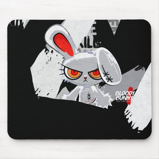 Bloody Bunny Mousepad Muismat (Voorkant)