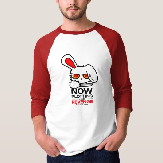 Bloody Bunny Plotting Revenge T-Shirt (Voorkant)