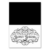 Bloody Burgers  Halloween Food Tent Kaart (Voorkant)