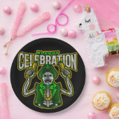 Bloody Celebration Skeleton Leprechaun Paper Bord (Feest)