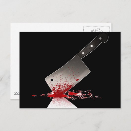 Bloody Cleaver Briefkaart (Voorkant / Achterkant)