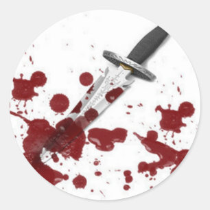 Bloody Dagger Ronde Sticker