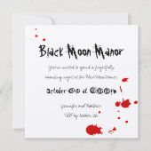 Bloody Devil Halloween Invitation on Cream Kaart (Voorkant)