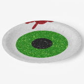 Bloody Eyeball Glitter Papieren Bordje (Gekanteld)