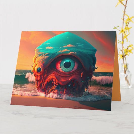 Bloody Eyes Kaart (Gele Bloem)