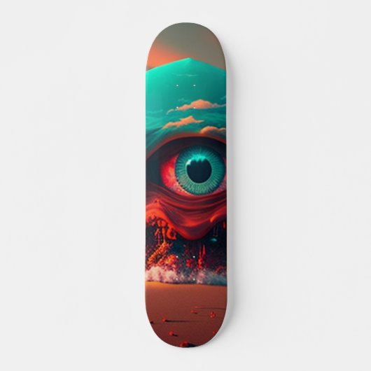 Bloody Eyes Persoonlijk Skateboard (Voorkant)