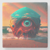Bloody Eyes Stenen Onderzetter (Voorkant)