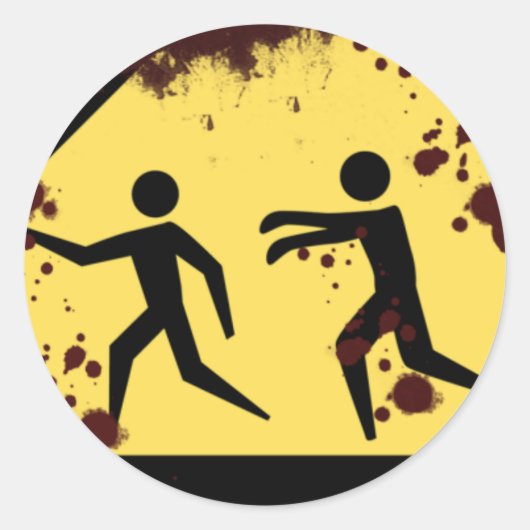 Bloody Fast Moving Zombies Stickers (Voorkant)