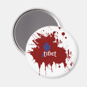 Bloody free Tibet Magneet (Voorkant / Achterkant)