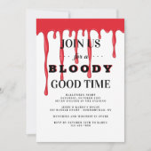 Bloody Good Time Halloween Party uitnodiging (Voorkant)