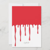 Bloody Good Time Halloween Party uitnodiging (Achterkant)