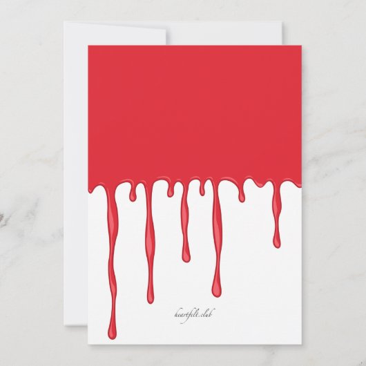 Bloody Good Time Halloween Party uitnodiging (Achterkant)