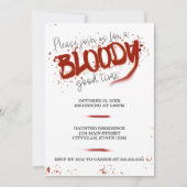 Bloody Good Time Halloween Party uitnodiging (Voorkant)