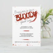 Bloody Good Time Halloween Party uitnodiging (Staand voorkant)