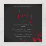 Bloody Good Time Scary Party Kaart<br><div class="desc">Dit is een leuke en enge feestelijke uitnodiging die perfect is voor Halloween of een ander soort eng themed parties. Deze partijuitnodiging zou perfect zijn voor volwassenen. De uitnodiging luidt als volgt: Heel goed. De uitnodiging bevat rode bloedsplatters op een zwarte achtergrond. Neem contact met mij op via claudia@claudiaowen.com als...</div>