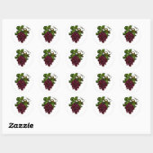 Bloody Grape Vine Gothic Fruit Horror Art Ronde Sticker (Vel)