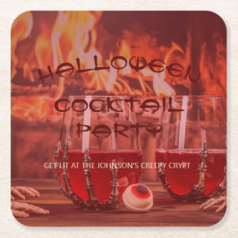 Bloody Halloween Cocktail Party Kartonnen Onderzetters