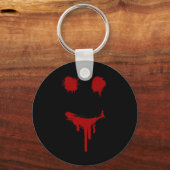 Bloody Halloween Costuum I Blood Splatter Smile Sleutelhanger (Voorkant)