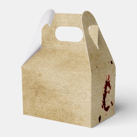 Bloody Halloween Party Favor Box Bedankdoosjes (Achterkant)