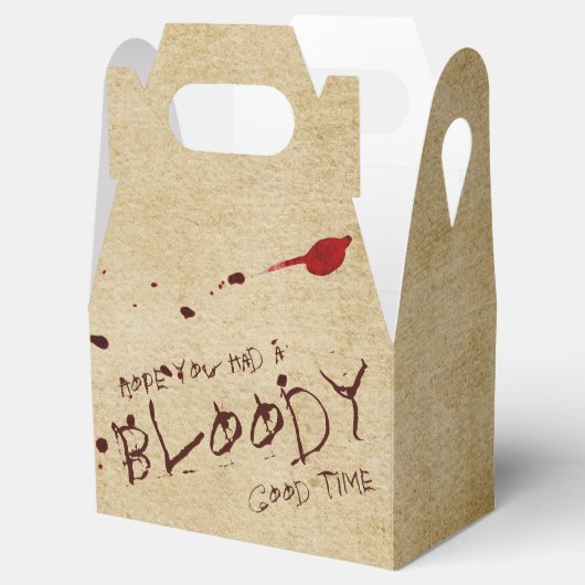 Bloody Halloween Party Favor Box Bedankdoosjes (Geopend)