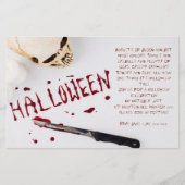Bloody Halloween Party Flyer (Voorkant)