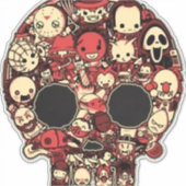 Bloody halloween sticker (Voorkant)