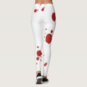 Bloody Hand Print Bloed Splatter Halloween Kostuum Leggings (Achterkant)