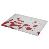 Bloody Hand Print Bloed Splatter Halloween Props Snijplank (Hoek)