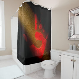 Bloody Hand Print Douchegordijn