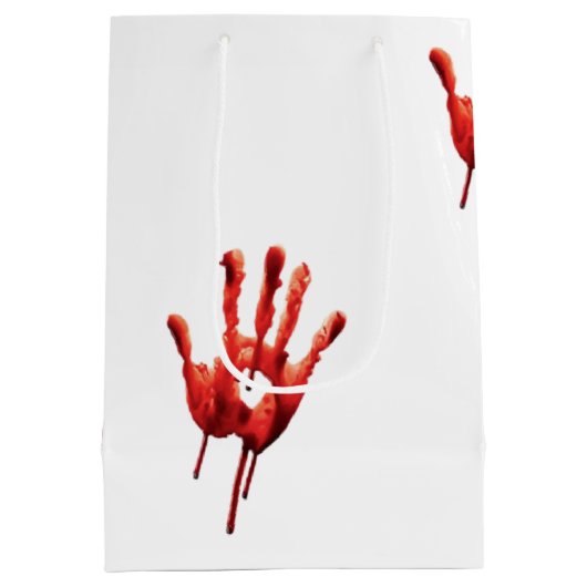 Bloody Hand Print Medium Cadeauzakje (Achterkant)