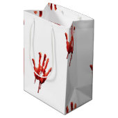 Bloody Hand Print Medium Cadeauzakje (Achterkant Gekanteld)